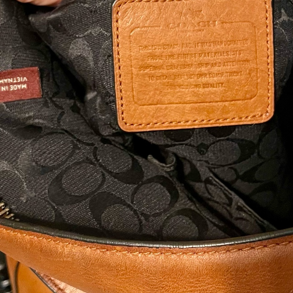 Coach Bleecker Soft Port Duffle 32282; Nickel Hardware - Picture 6 of 7